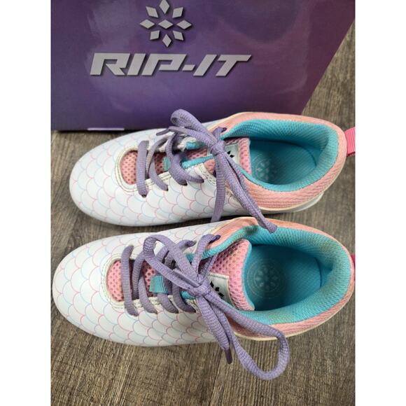 RIP-IT Girls' Play Ball Softball Cleat - Purple/Pink/White Size 13K with Box - Picture 4 of 8